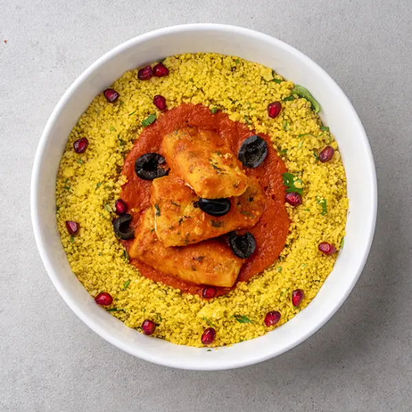 Harissa Fish Stew with Couscous